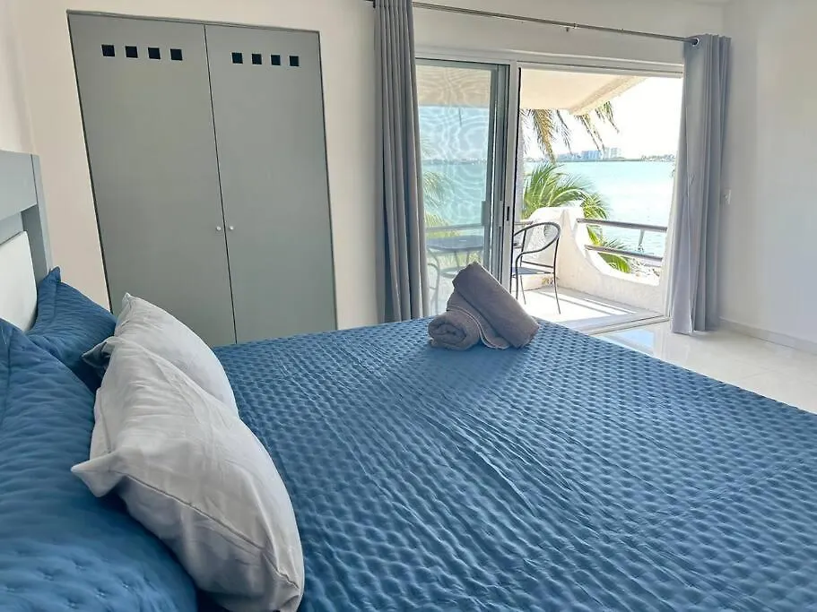 アパート Increible Vista Laguna En Zona Hotelera 2Bd カンクン